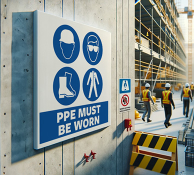 Personal Protective Equipment (PPE) Sign - Davis Materialworks