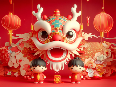 celebrate the year of dragon 2024 with Davis Materialworks
