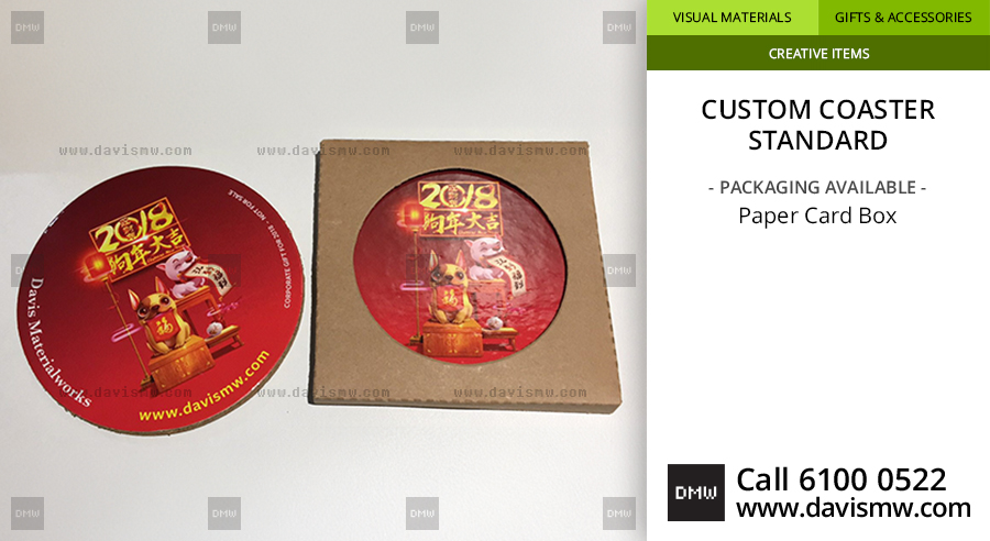 Packaging For Coaster - Paper Card Box - Davis Materialworks