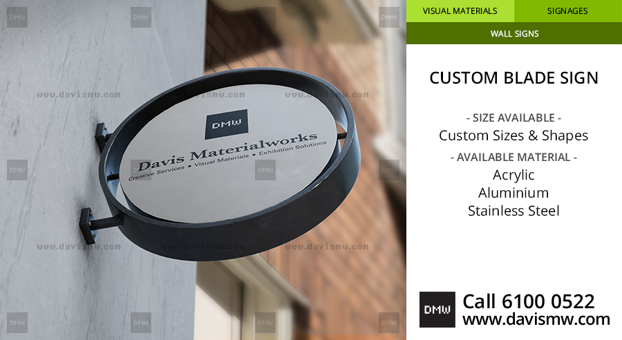 Custom Blade Sign - Davis Materialworks