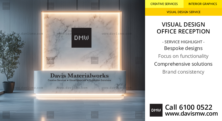 Visual Design - Office Reception - Davis Materialworks