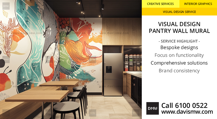 Visual Design - Pantry Wall Mural - Davis Materialworks