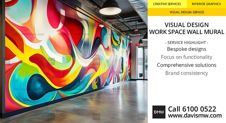 Visual Design - Work Space Wall Mural - Davis Materialworks