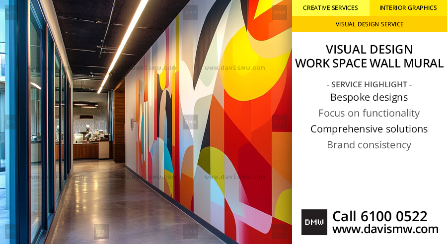 Visual Design - Work Space Wall Mural - Davis Materialworks