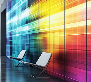 Visual Design - Work Space Wall Mural - Davis Materialworks