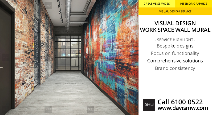 Visual Design - Work Space Wall Mural - Davis Materialworks