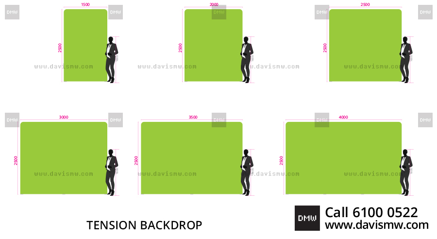 Tension Backdrop Size - Davis Materialworks