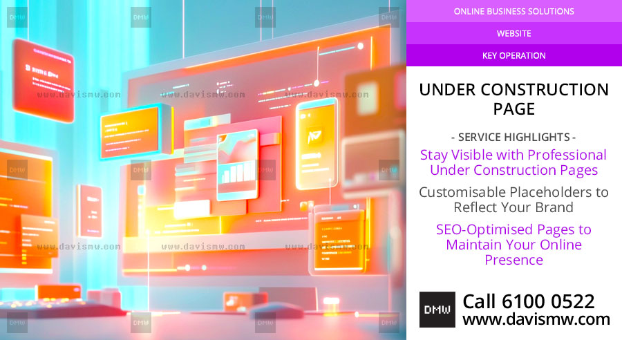 Under Construction Page Service - Davis Materialworks