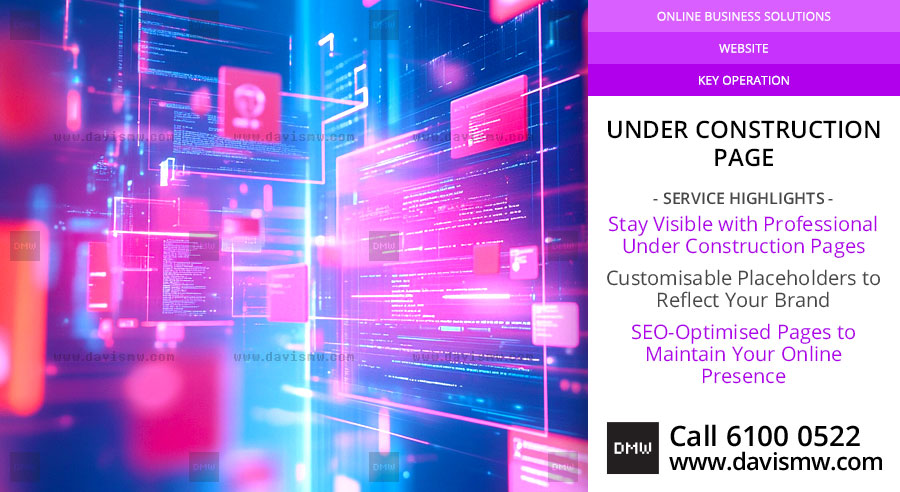 Under Construction Page Service - Davis Materialworks