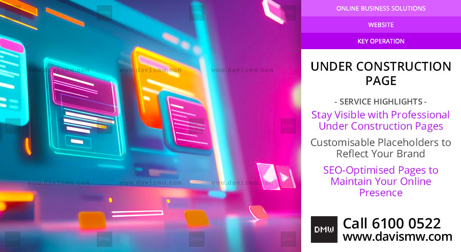 Under Construction Page Service - Davis Materialworks