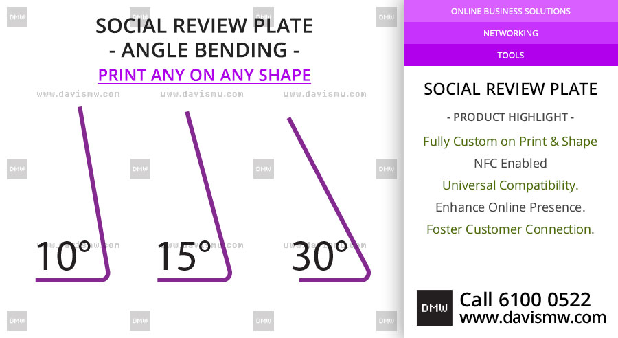 Social Review Plate - Angle Bending 1 - Davis Materialworks