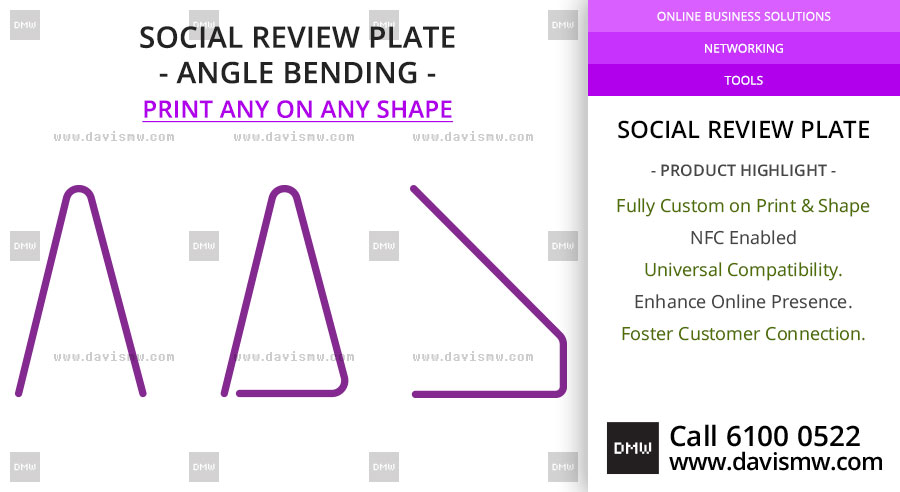 Social Review Plate - Angle Bending 2 - Davis Materialworks