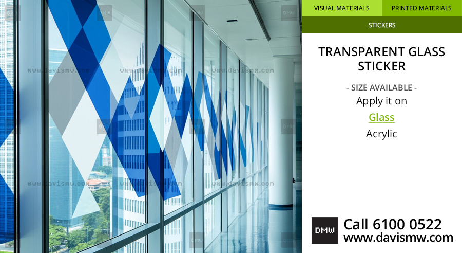 Transparent Glass Sticker - Office - Davis Materialworks