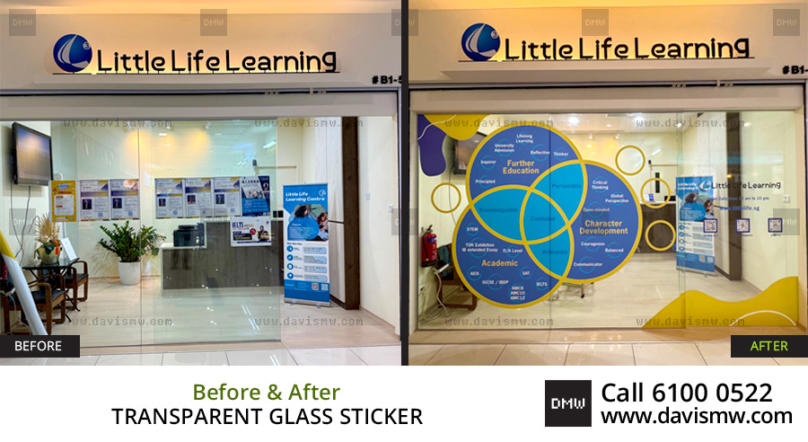 Transparent Glass Sticker - Retail - Davis Materialworks