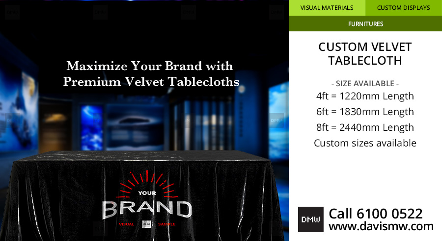 Custom Velvet Tablecloth - Davis Materialworks