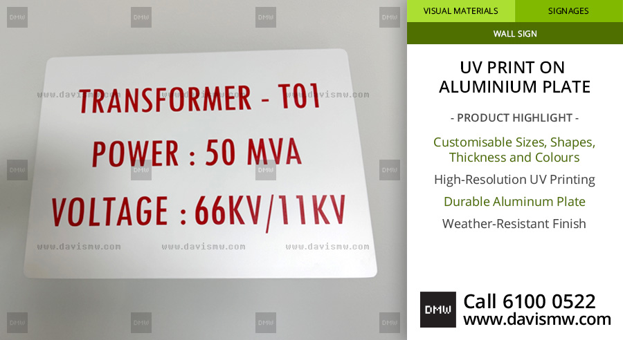 UV Print on Aluminium Plate - Davis Materialworks