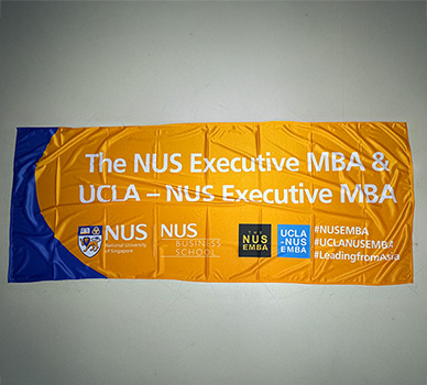 Custom Fabric Banner - UCLA - NUS Executive MBA - Davis Materialworks