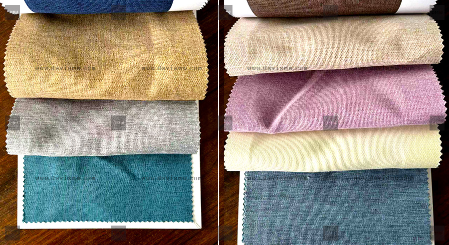 Custom Cotton Linen Blend Tablecloth - Fabric Colour Swatches - Davis Materialworks