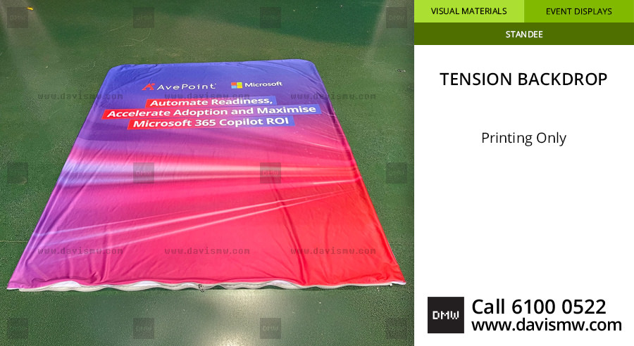 AvePoint Tension Backdrop - Reprint Print - Davis Materialworks