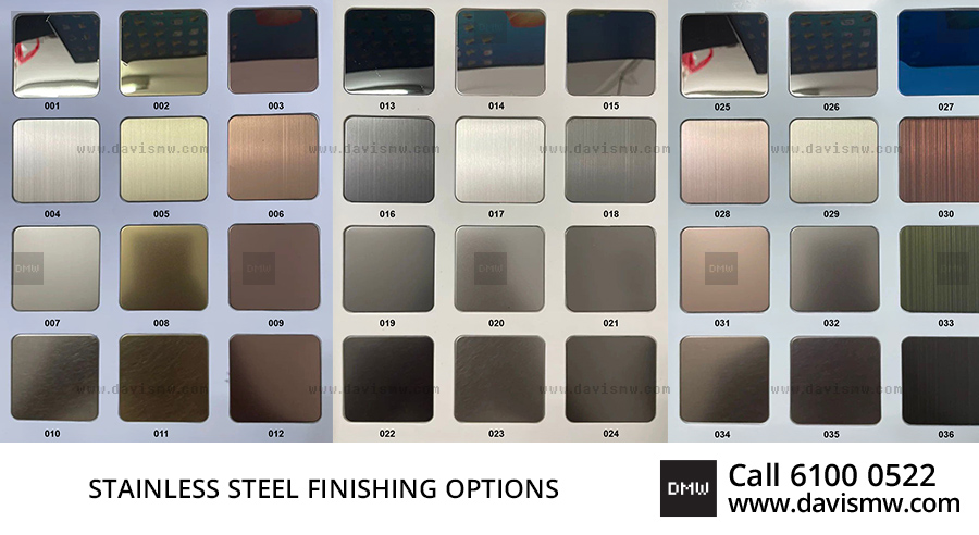 Stainless Steel Finishing Options - Davis Materialworks
