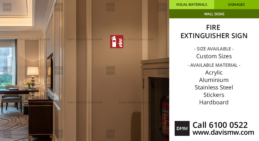 Fire Extinguisher Sign - Hotel - Davis Materialworks