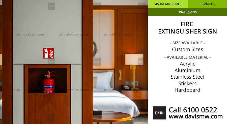 Fire Extinguisher Sign - Hotel - Davis Materialworks