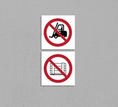 Prohibited Signs - No Forklift, No Stacking Sign - Davis Materialworks