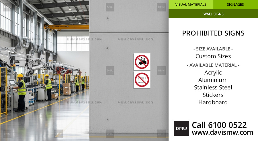 Prohibited Signs - No Forklift, No Stacking Sign - Davis Materialworks