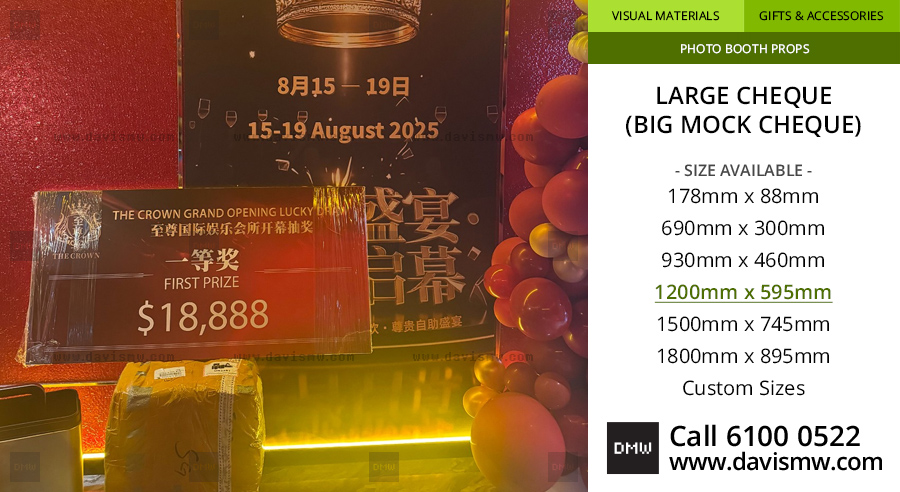 Large Cheque - 1200 x 595 - Davis Materialworks
