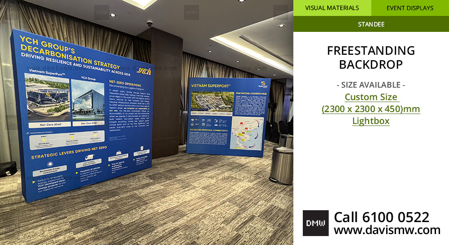 Freestanding Backdrop - w/ LED Lighting - Davis Materialworks