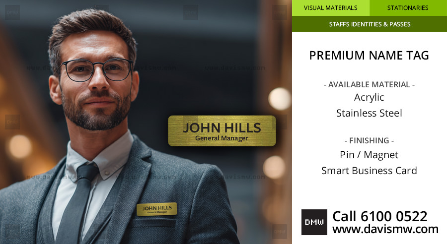 Premium Name Tag - Davis Materialworks