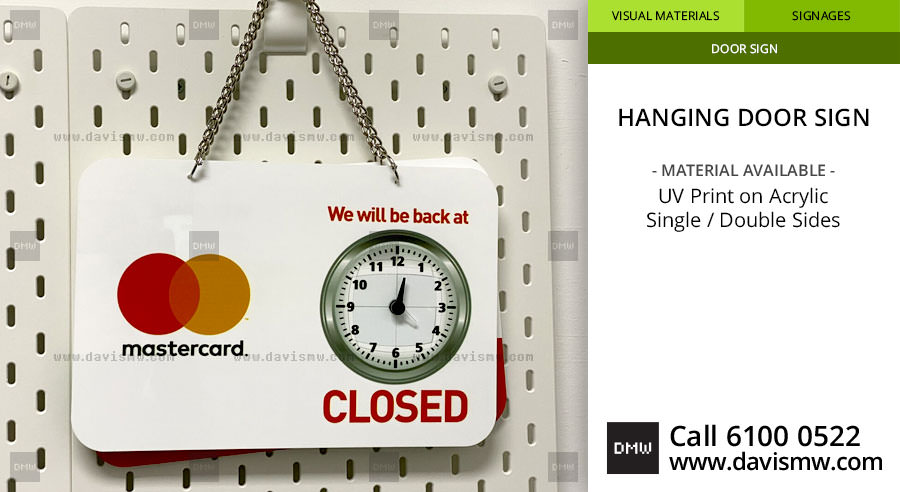 Hanging Door Sign - Davis Materialworks