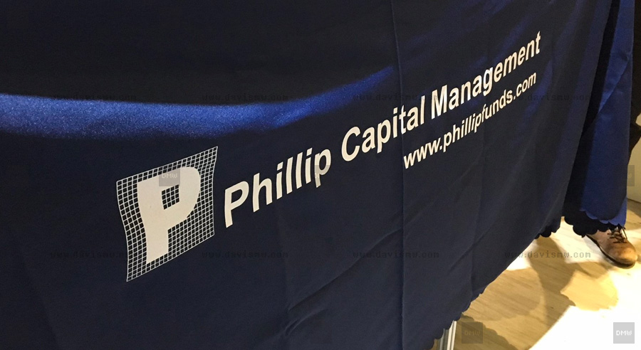 Custom Event Tablecloth - Phillip Capital Management - Davis Materialworks