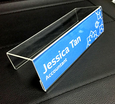 Cubicle Name Plate - Standard - Single Sided - Davis Materialworks