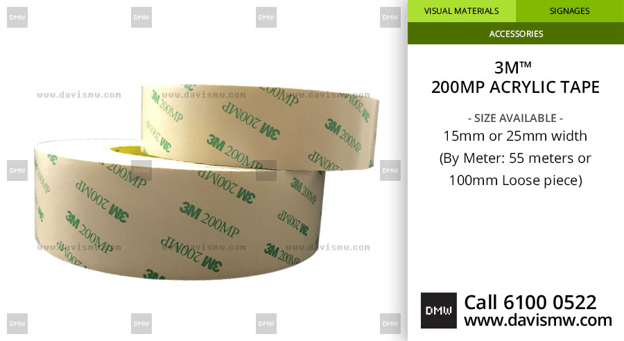 3M™ 200MP Acrylic Tape - Davis Materialworks