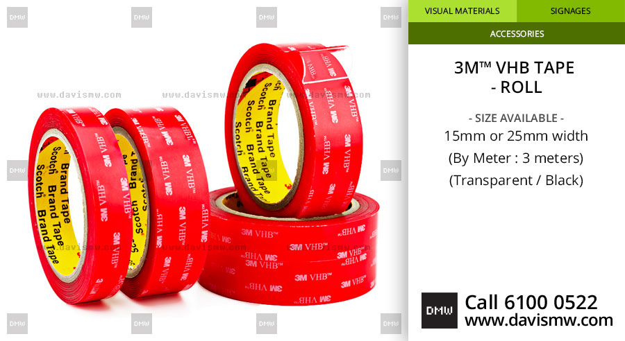 3M™ VHB Acrylic Tape - Roll - Transparent - Davis Materialworks