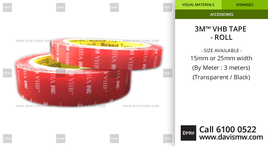 3M™ VHB Acrylic Tape - Roll - Transparent - Davis Materialworks