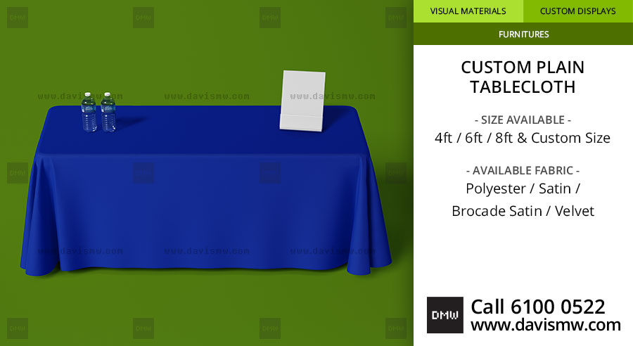 Custom Plain Tablecloth - Davis Materialworks