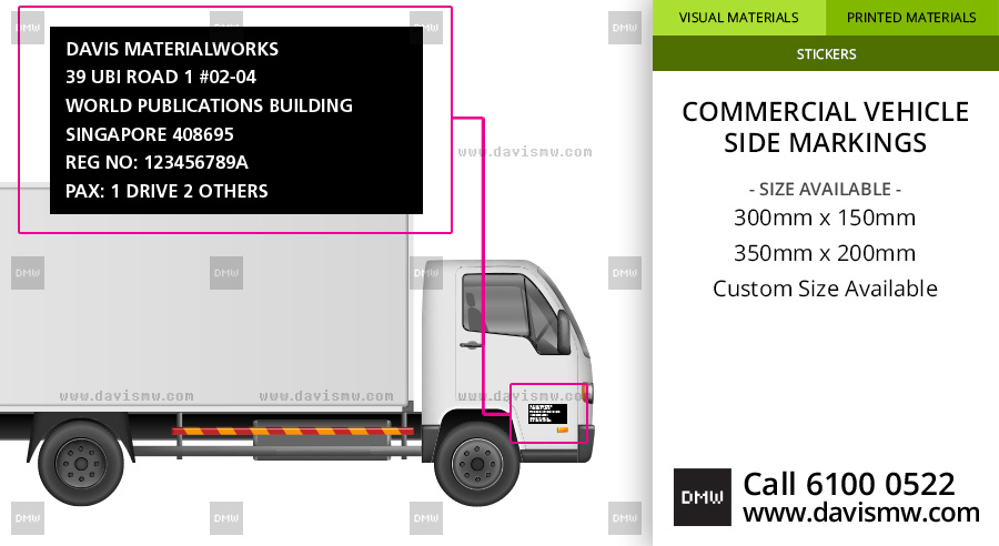 Commercial Vehicle Side Markings - Davis Materialworks