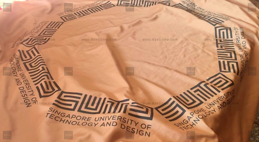 Custom Event Tablecloth - SUTD - Davis Materialworks