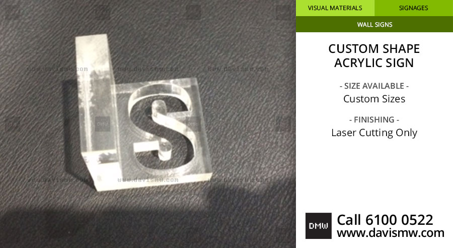 Custom Shape Acrylic Sign - Laser Cutting Only - Davis Materialworks
