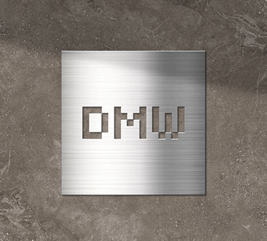 Custom Shape Metal Sign - Stainless Steel - Davis Materialworks