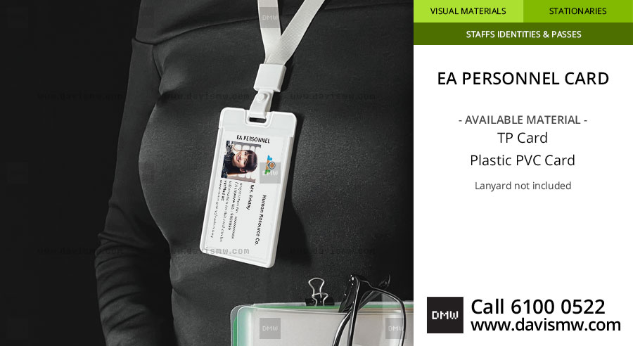 EA Personnel Card - Davis Materialworks