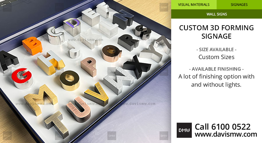 Custom 3D Forming Signage - Sample - Davis Materialworks