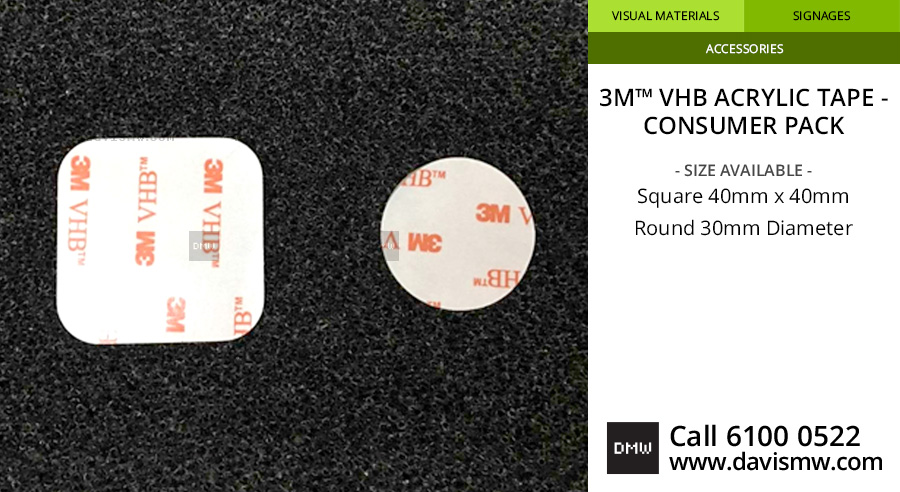 3M™ VHB Acrylic Tape - Square and Round - Davis Materialworks